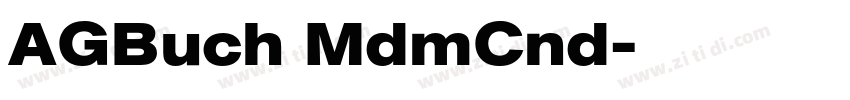 AGBuch MdmCnd字体转换